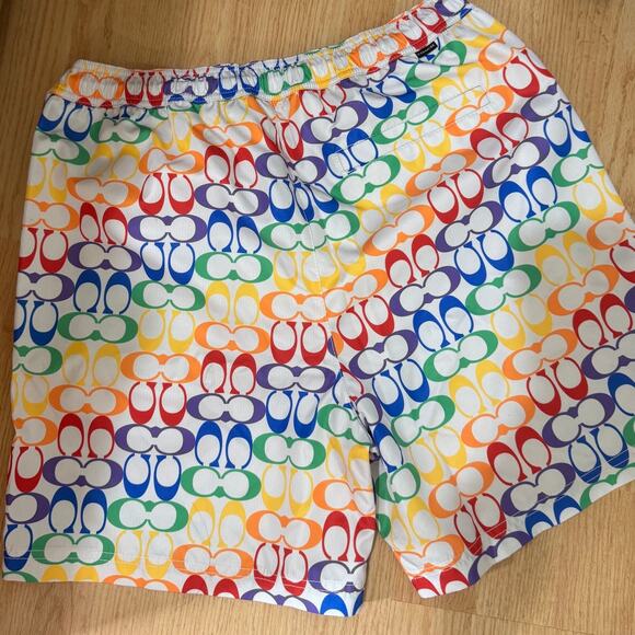 🌈Coach Rainbow Signature Swim Trunks - Picture 8 of 11